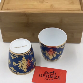 Набор из 2-х стаканов в деревянной коробке  Hermes Артикул BMS-46740. Вид 3